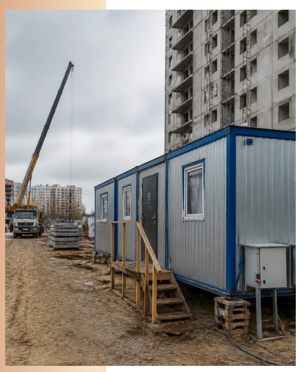 Аренда строительных вагончиков для рабочих в Елабуге